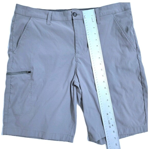 Weatherproof Vintage Men's 40 Cargo Zip Pocket Nylon Stretch Gray Shorts Trail - Picture 7 of 9